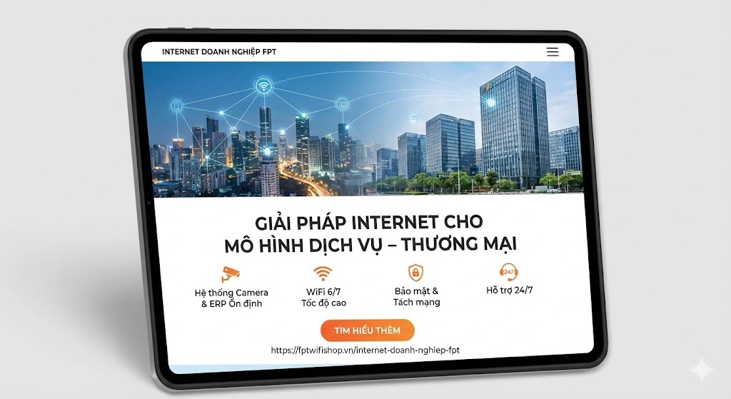 Thông tin thêm về Internet Doanh Nghiệp cho mô hình thương mại dịch vụ